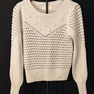 Lucky Brand Los Angeles Long Sleeve Cable Knit Sweater - Gorgeous Gray!